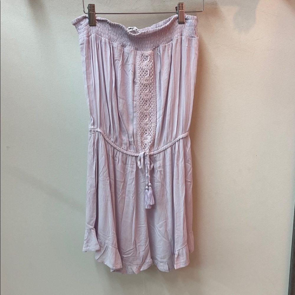 Chic Strapless Light Purple Romper